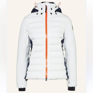 Bogner White and Orange Ski Jacket